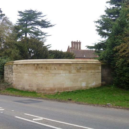 Garden Wall And Doorway To South Gate Piers To West Of Radford Hall