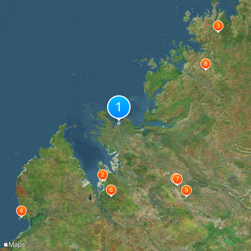 Horizontal Falls Map