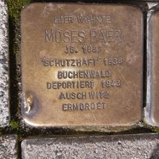 Stolperstein à la mémoire de Moses Martin Baer