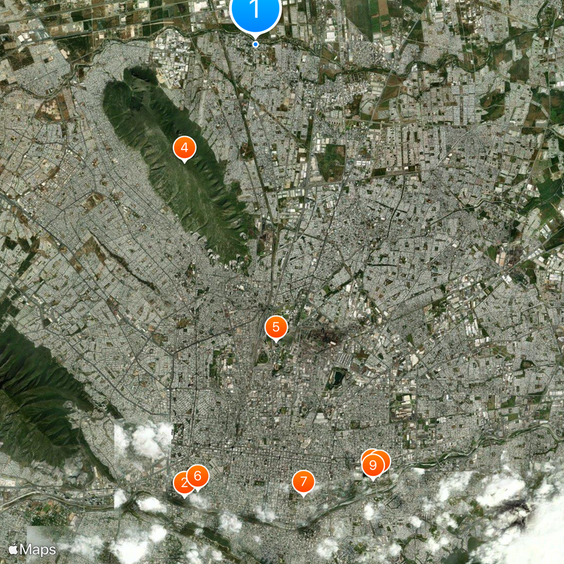 General Escobedo Map