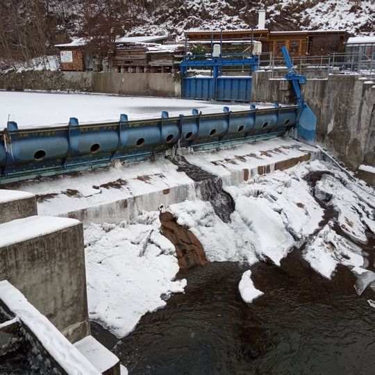 Weir on Elbe in Vrchlabí