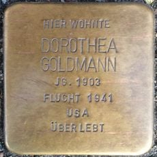 Stolperstein en memoria de Dorothea Goldmann