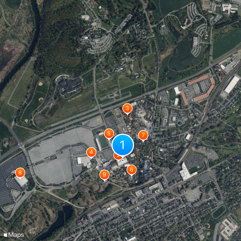 Hersheypark Arena Map