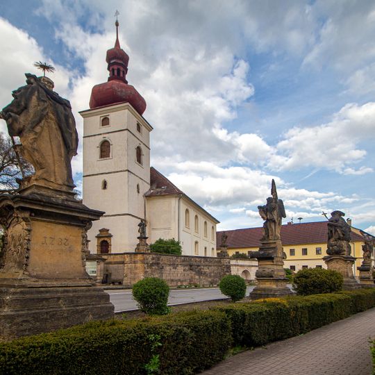 Set of 5 statues in Liběšice