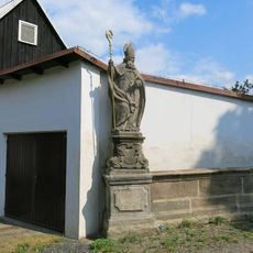 Socha svatého Blažeje na Klášterním mostě v Zákupech
