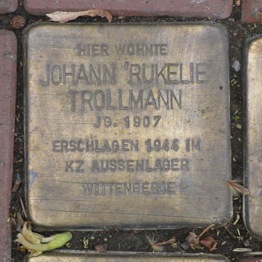Stolperstein en memoria de Johann Trollmann