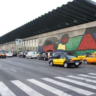 Wall of the Barcelona Airport