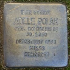 Stolperstein dedicated to Adele Polak