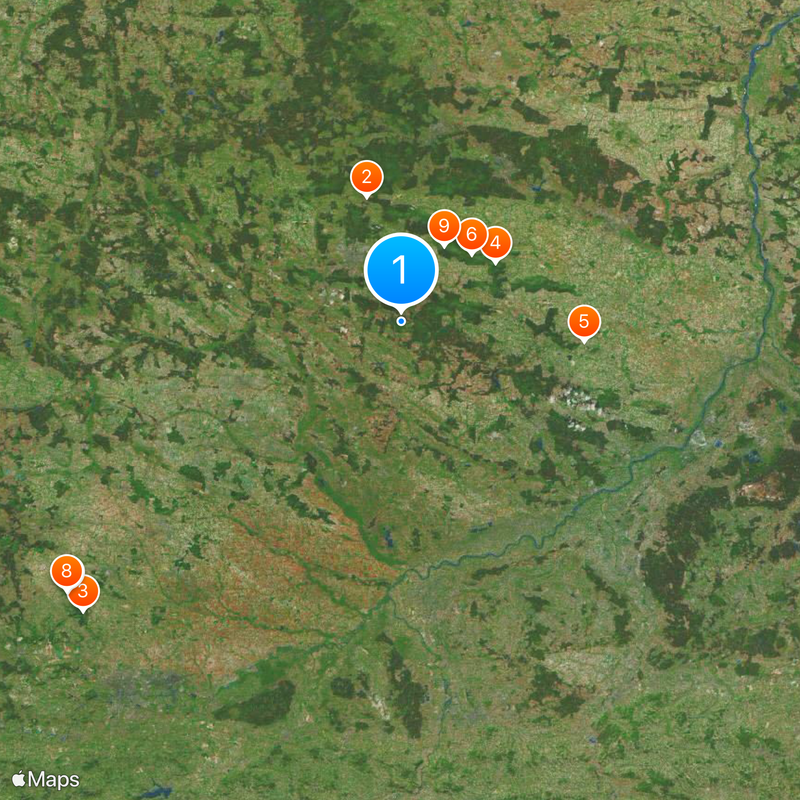 Voivodia de Santa Cruz Mapa