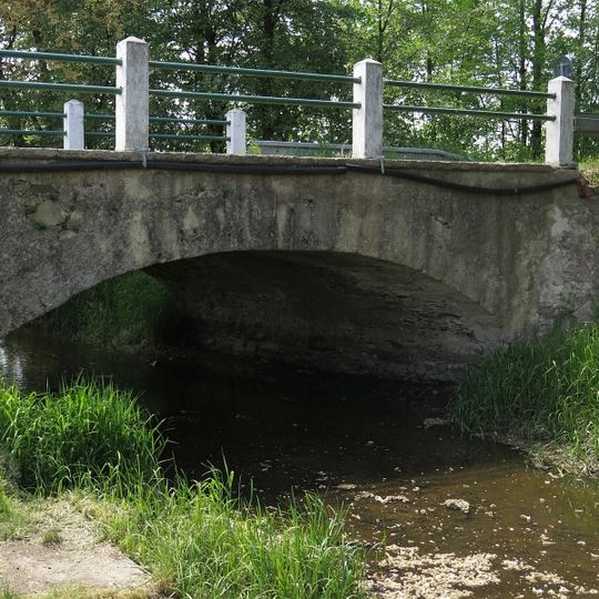 Stone bridge of road III/1555 over the Zlatá stoka in Lomnice nad Lužnicí