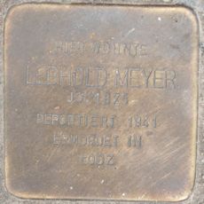 Stolperstein dedicated to Lebhold Meyer