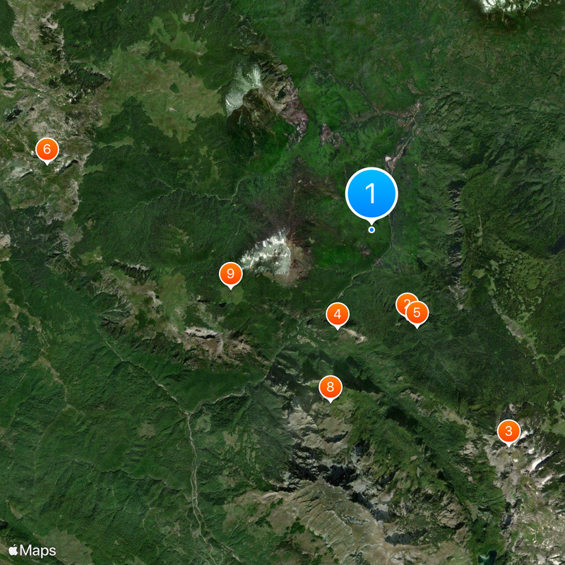 Sutjeska National Park Map
