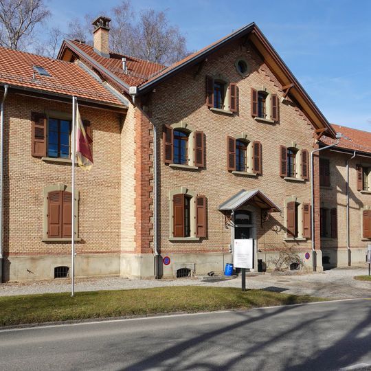 Barracks with horse stables