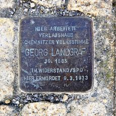 Stolperstein dedicated to Georg Landgraf