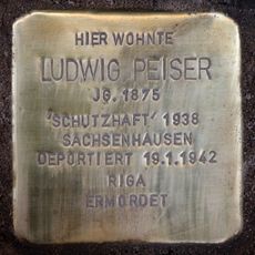 Stolperstein en memoria de Ludwig Peiser