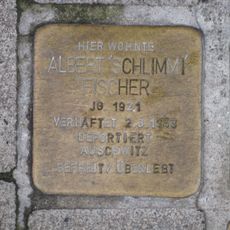 Stolperstein à la mémoire d’Albert 'Schlimmi' Fischer