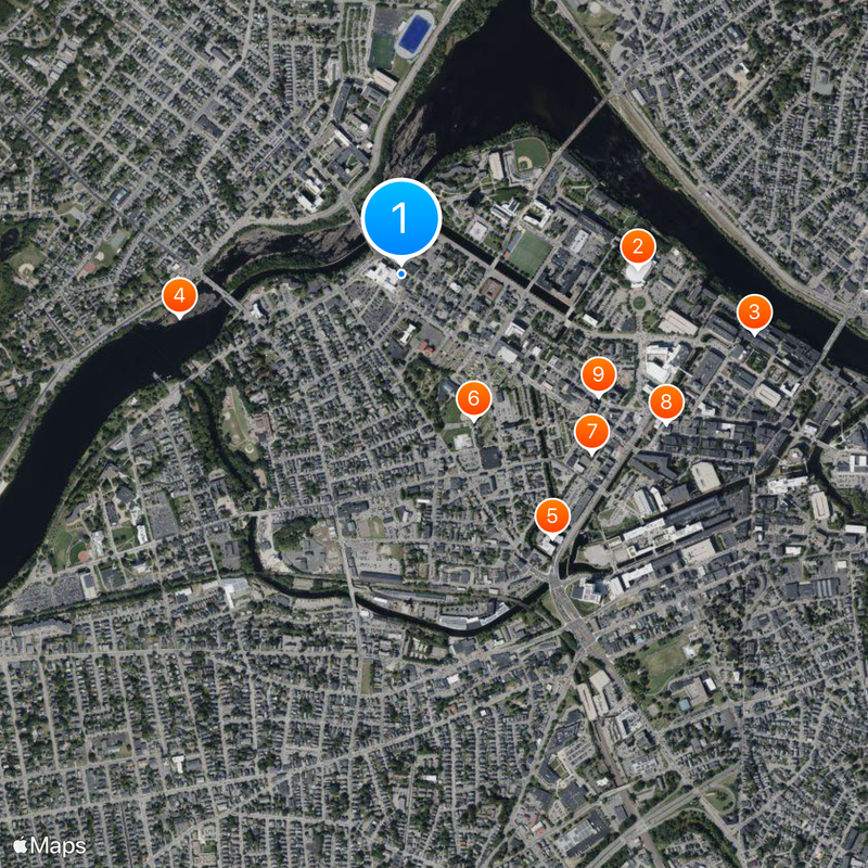 University of Massachusetts Lowell Map