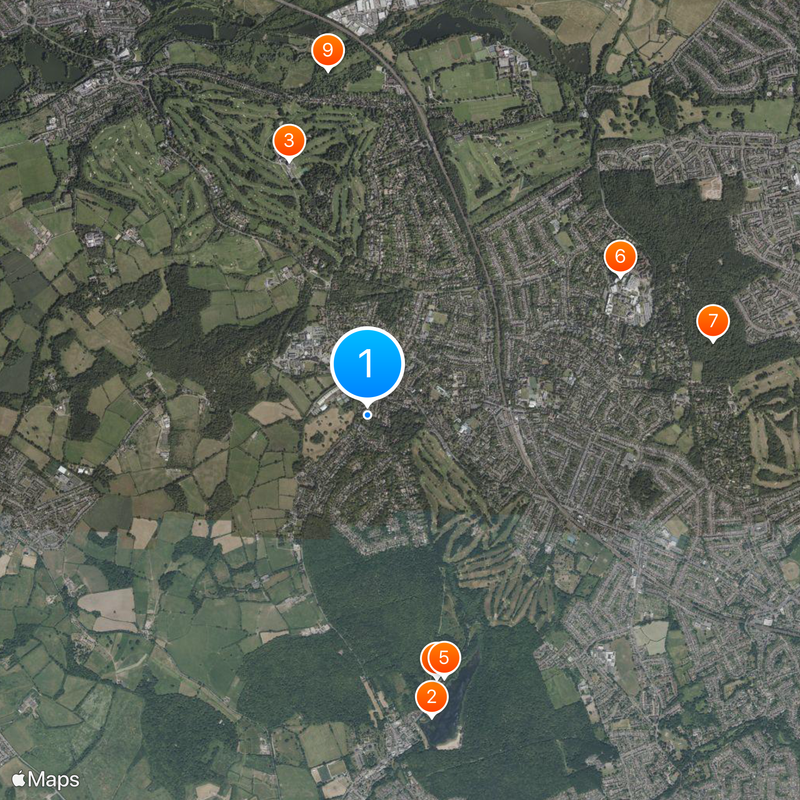 Denville Hall Map