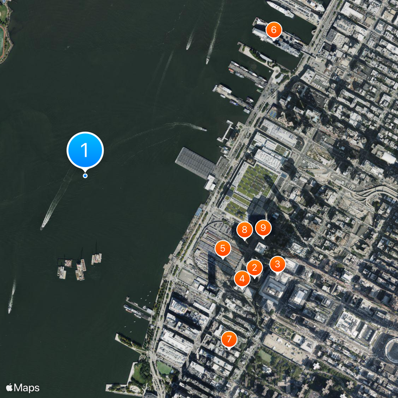 North River Tunnels Map