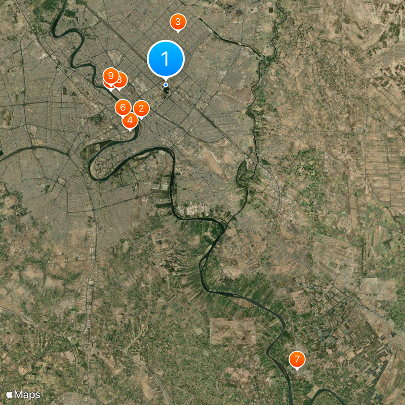 Al-Shaheed Monument Map