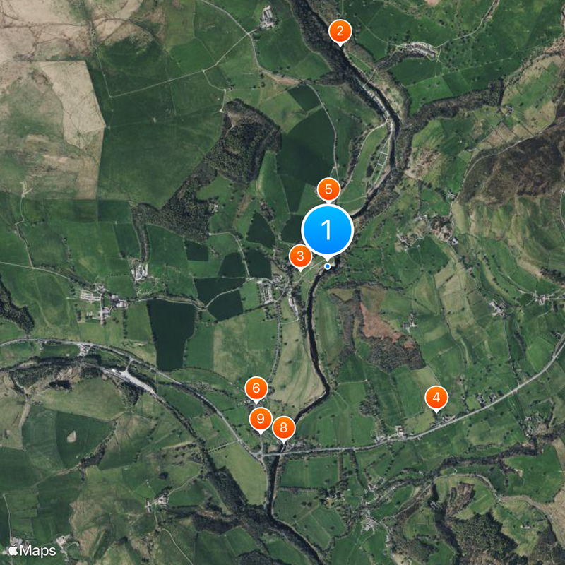 Abadía de Bolton Mapa