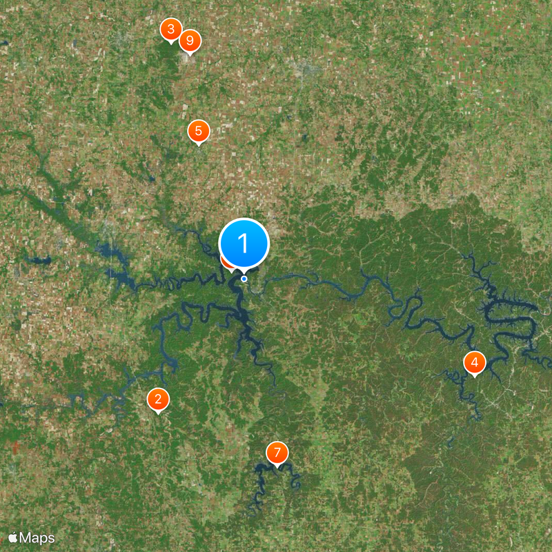 Truman Reservoir Carte