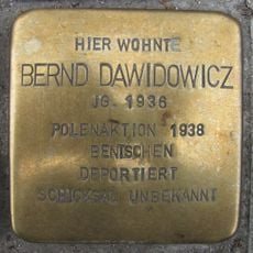 Stolperstein em memória de Bernd Dawidowicz