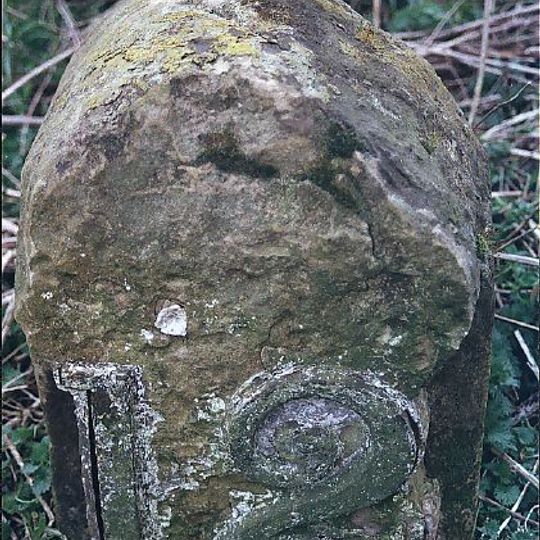 Milestone, just N of junction with Lamsey Lane