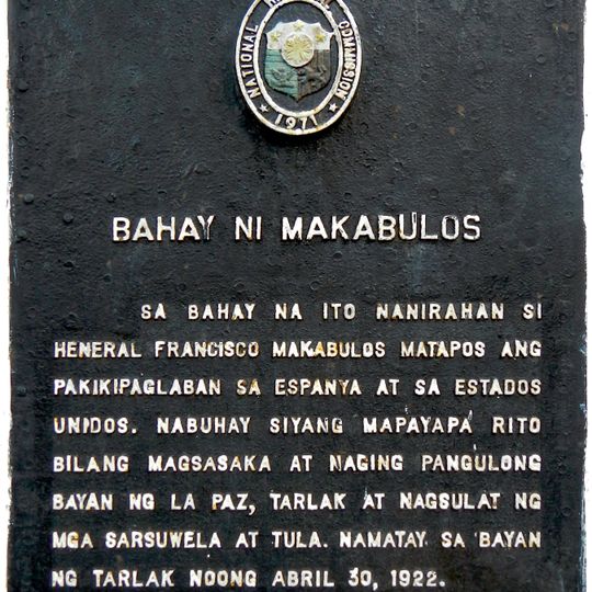 House of Makabulos historical marker