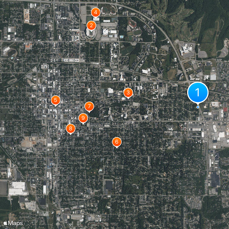 Indiana University Map
