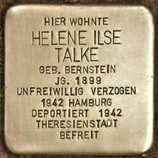Stolperstein en memoria de Helene Ilse Talke