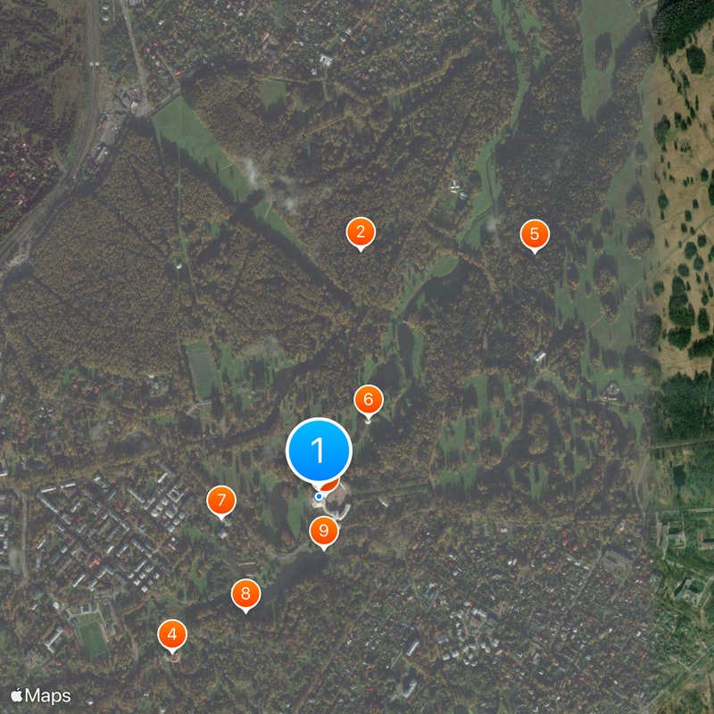 Pavlovsk Museum-Preserve Map