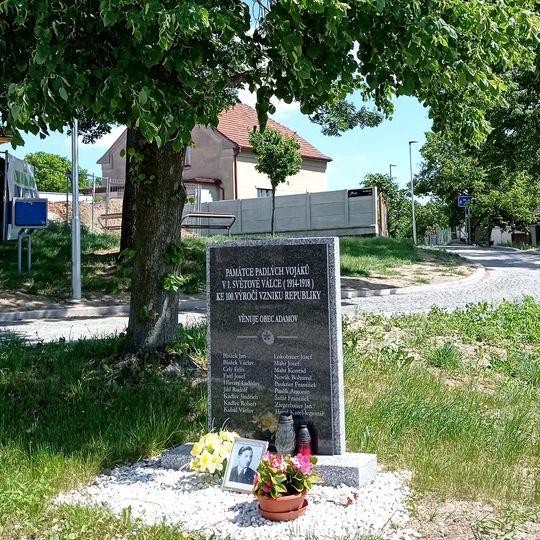 World War I memorial in Adamov