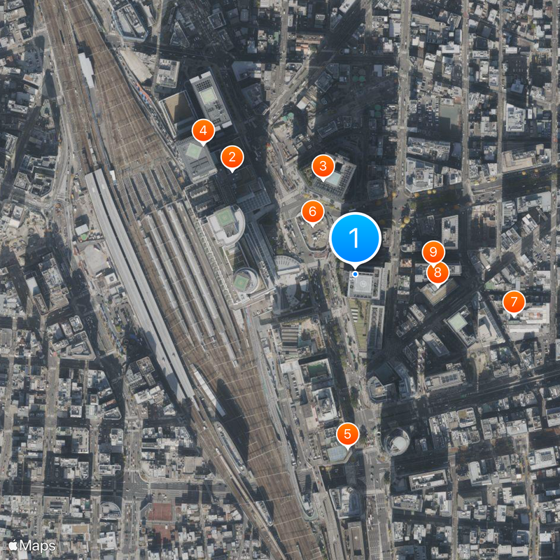 Midland Square Kaart