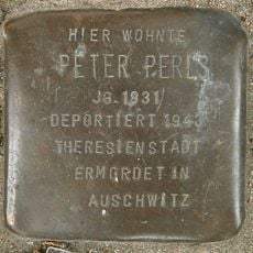 Stolperstein en memoria de Peter Perls