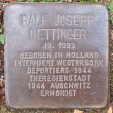 Stolperstein dedicated to Ralf Joseph Oettinger