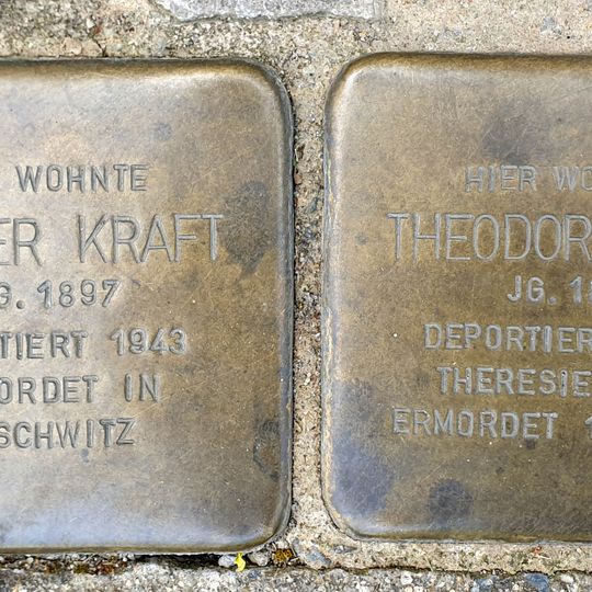 Stolperstein en memoria de Theodor  Kraft