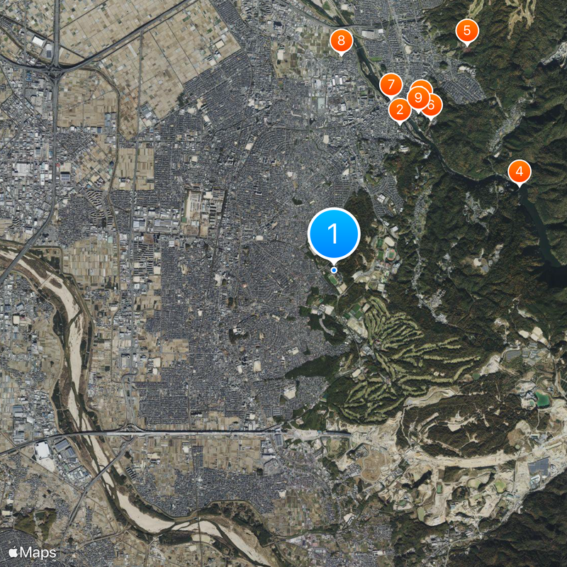 Ritsumeikan Uji Junior and Senior High School Map