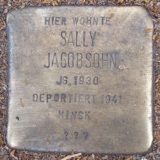 Stolperstein dedicated to Sally Jacobsohn