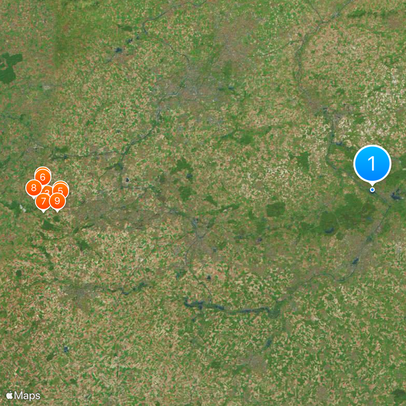 Nordfranzösisches Kohlerevier Karte