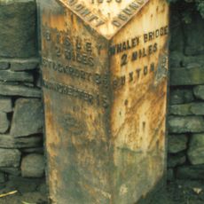 Milepost, between Newtown & Furness Vale