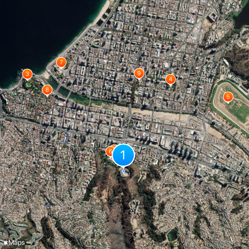 Quinta Vergara Amphitheater Mappa