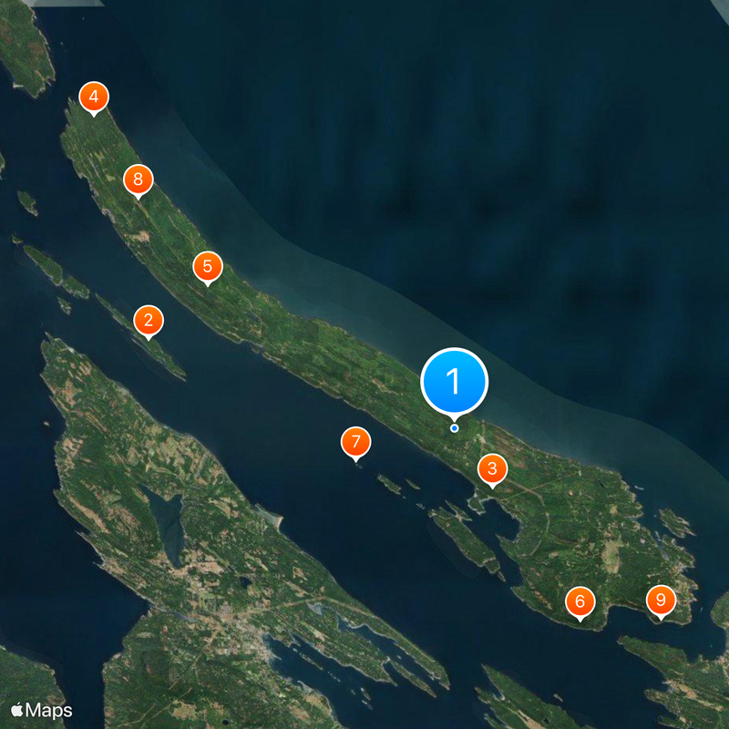 Galiano Island Map