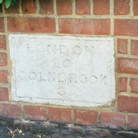 Milestone, Sussex Place; outside No. 46