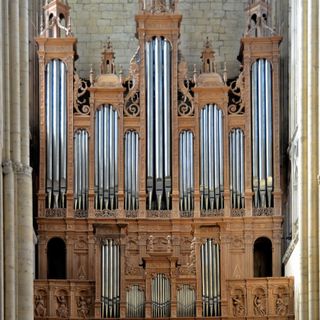Pipe organ (Le Mans cathedral, Sarthe, France)