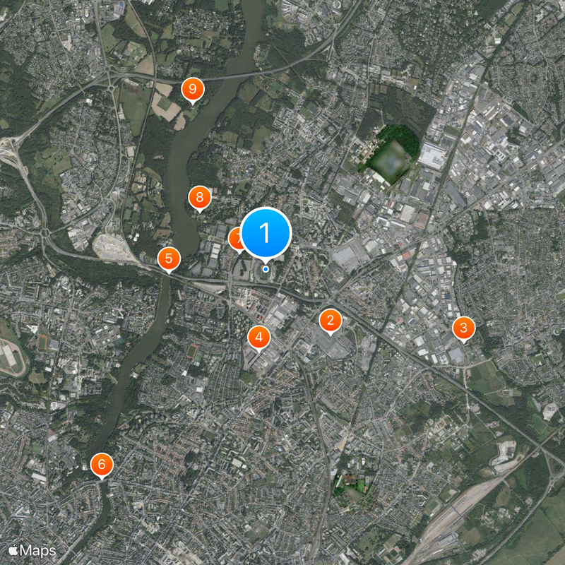 Stade de la Beaujoire Carte