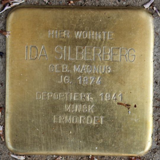 Stolperstein à la mémoire d’Ida Silberberg