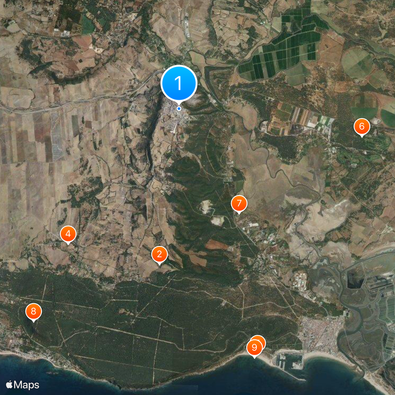 Costa de la Luz Map