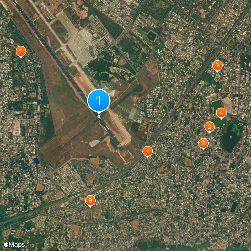 Biju Patnaik Airport Map
