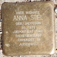 Stolperstein dedicated to Anna Stiel